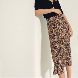 Wilfred Leopard Midi Skirt